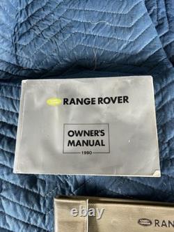 1990 RANGE ROVER OWNERS MANUAL SET COUNTY CLASSIC Land Rover Tan