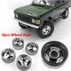 4pcs CNC Metal Beadlock Wheel Rim Wheel Hub for 1/10 Range Rover Classic Body RC