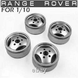 4pcs CNC Metal Beadlock Wheel Rim Wheel Hub for 1/10 Range Rover Classic Body RC