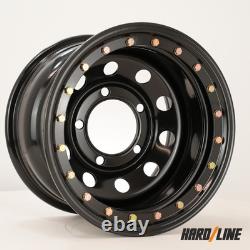 4x 16 x 10 steel wheels fit Range Rover Classic Beadlock style 5x165.1 ET-32