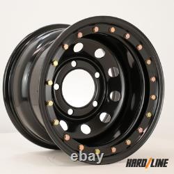 4x 16 x 10 steel wheels fit Range Rover Classic Beadlock style 5x165.1 ET-32