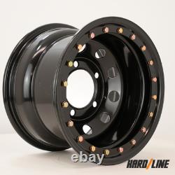 4x 16 x 10 steel wheels fit Range Rover Classic Beadlock style 5x165.1 ET-32
