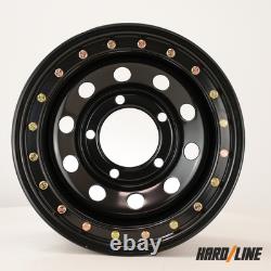 4x 16 x 10 steel wheels fit Range Rover Classic Beadlock style 5x165.1 ET-32