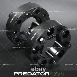 BLACK 50MM WHEEL SPACERS PAIR 5x165.1 114.3MM FOR RANGE ROVER CLASSIC 1970-1996