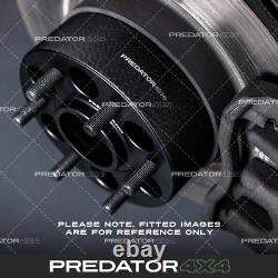 BLACK 50MM WHEEL SPACERS PAIR 5x165.1 114.3MM FOR RANGE ROVER CLASSIC 1970-1996