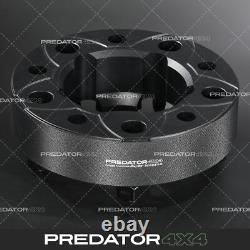 BLACK 50MM WHEEL SPACERS PAIR 5x165.1 114.3MM FOR RANGE ROVER CLASSIC 1970-1996