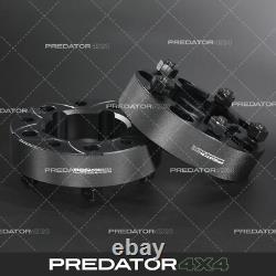 BLACK 50MM WHEEL SPACERS PAIR 5x165.1 114.3MM FOR RANGE ROVER CLASSIC 1970-1996