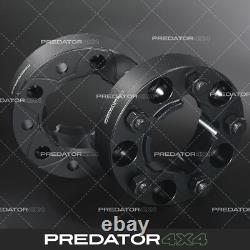 BLACK 50MM WHEEL SPACERS PAIR 5x165.1 114.3MM FOR RANGE ROVER CLASSIC 1970-1996