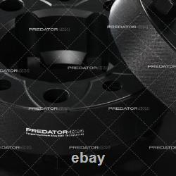 BLACK 50MM WHEEL SPACERS PAIR 5x165.1 114.3MM FOR RANGE ROVER CLASSIC 1970-1996