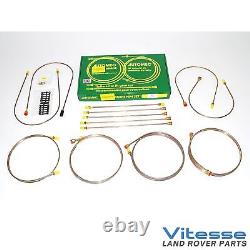 BRITPART Ready Made Brake Pipe Set Hose Line Fits Range Rover MK1 Classic DA7423