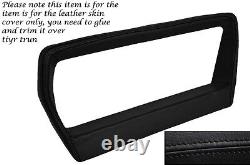 Black Stitch Speedo Surround Leather Skin Cover Fits Range Rover Classic