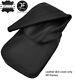 Black Stitch Top Grain Real Leather Gear Gaiter Fits Range Rover Classic 74-81