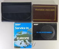 Board folder + operating instructions Range Rover Classic 3.5 L V8 status 4/1985 German