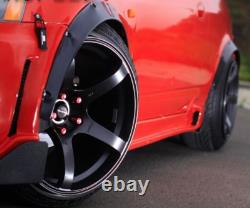 Body rims 2x wheelbase widening strips fender suitable for VW Polo Classic
