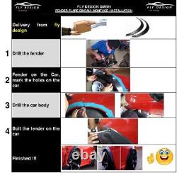 Body rims 2x wheelbase widening strips fender suitable for VW Polo Classic