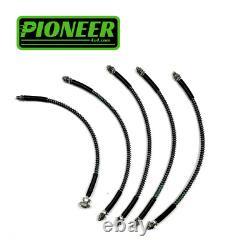 Braided Brake Lines For Land Rover Range Rover Classic All Engines 1981-1996