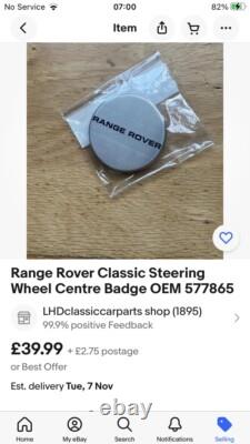 Brand new Range Rover Classic Badge Set Includes Badges In Pictures