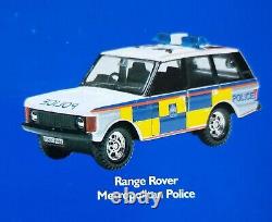 Corgi Classics Police Emergency Services Helicopter, BMW, Range Rover Set. 1999