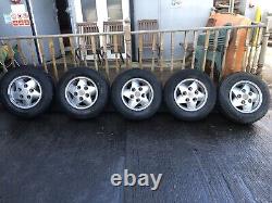 Discovery 1 5x Genuine 205/80/16 Alloy Wheels Tyres Range Rover Classic