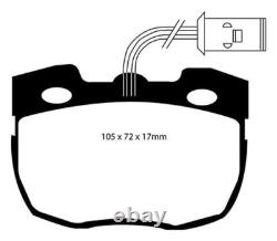 EBC YellowStuff Front Brake Pads for Land Range Rover Classic 2.5TD DP4814R