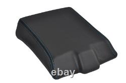 FITS RANGE ROVER CLASSIC blue stitch LEATHER ARMREST COVER CUSTOM NEW MADE IN UK