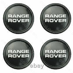 Four Genuine Range Rover Classic Alloy Wheel Centre Caps 77mm 3 Spoke