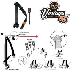 Front Seat Belt Kit Pair Fully Automatic Approved Fits Range Rover Classic P38