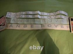 GENUINE Range Rover Classic Decals Bonnet & Tailgate SILVER