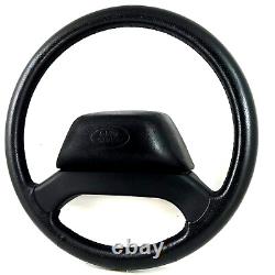 Genuine Land Rover Defender XS black leather steering wheel, from 2015. 1A
