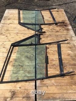 Land Range Rover Classic 2 Door Side Glass Window Screen Top Frames + 1/4 Lights
