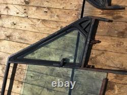 Land Range Rover Classic 2 Door Side Glass Window Screen Top Frames + 1/4 Lights