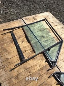 Land Range Rover Classic 2 Door Side Glass Window Screen Top Frames + 1/4 Lights