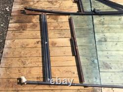 Land Range Rover Classic 2 Door Side Glass Window Screen Top Frames + 1/4 Lights