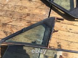 Land Range Rover Classic 2 Door Side Glass Window Screen Top Frames + 1/4 Lights