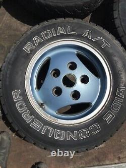 Land Range Rover Classic RRC 16 Alloy Wheels & Tyres 5x 3 Spoke NRC7900