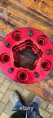 Land Rover Defender, Disco1, Range Rover Classic 30mm wheel spacers RED T1 Set4