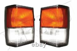 Land Rover Range Rover Classic 87-92 Front Side & Flasher Lights Genuine Set