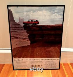 Large 18x24 Vintage Land Rover Range Rover Classic County Advertisement