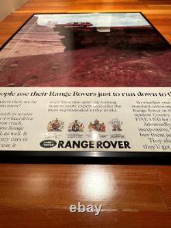 Large 18x24 Vintage Land Rover Range Rover Classic County Advertisement