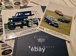 NEW STC8783 Range Rover Classic Sales Brochure & 25th Anniversary Media Release