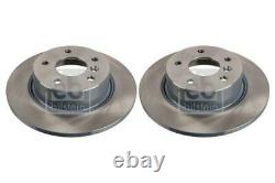 Pair of Rear Brake Discs FOR RANGE ROVER CLASSIC 2.5 CHOICE1/2 92-96 Febi