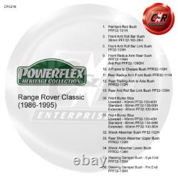 Powerflex Heritage Fr Rad Arm Rr Bushes For Range Rover Classic 86-95 PFF32-109H