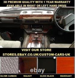 RANGE ROVER CLASSIC 1986-1996 LAND ROVER Walnut Wood Carbon Gloss Black Dash Kit