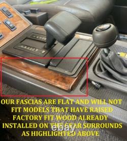 RANGE ROVER CLASSIC 1986-1996 LAND ROVER Walnut Wood Carbon Gloss Black Dash Kit