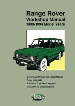 RANGE ROVER CLASSIC 3.9 4.2 V8 (90-94) Owners Service Manual Workshop Handbook