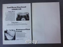 RANGE ROVER CLASSIC orig Conversions & Accessories Brochure Pack ASG Alan Smith