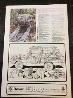 RANGE ROVER DARIEN GAP EXPEDITION Publicity Brochure 1972 RANGE ROVER CLASSIC
