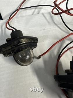 Range Rover Classic 2 Door Pair Original Tailgate Number plate Lights PRC1258