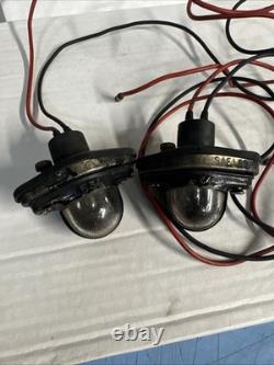 Range Rover Classic 2 Door Pair Original Tailgate Number plate Lights PRC1258