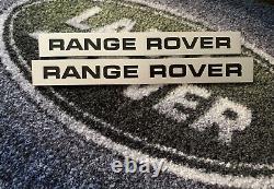 Range Rover Classic 2 Door Wing Scuttle Badges (Early Recessed Lettering)
